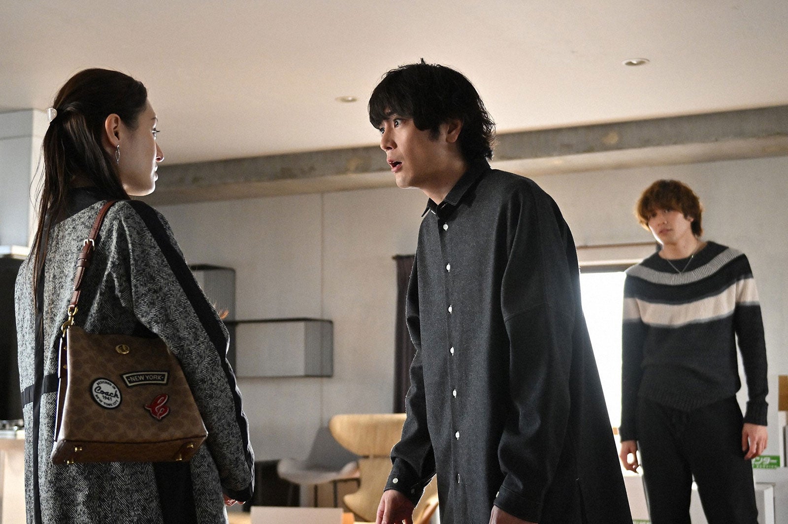 栗山千明、間宮祥太朗、東啓介／「ファイトソング」第5話より（C）TBS