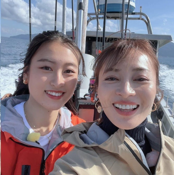 新山もあ、新山千春/新山千春公式ブログより