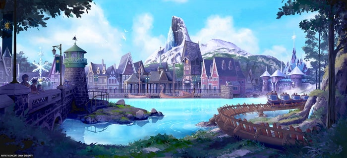 香港ディズニーランド「ワールド・オブ・フローズン」　コンセプトアート（C）Disney