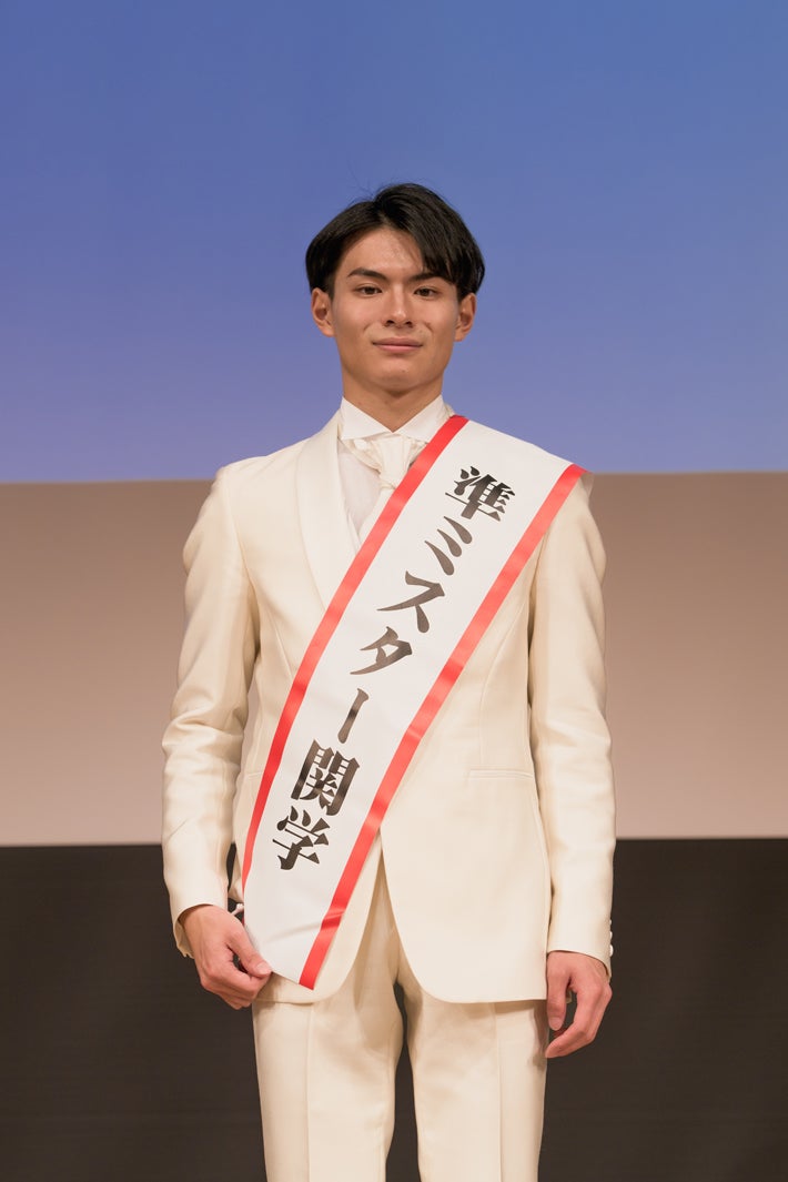 村山恵斗さん「ミス・ミスターキャンパス関西学院2024」結果発表イベントより（提供写真）