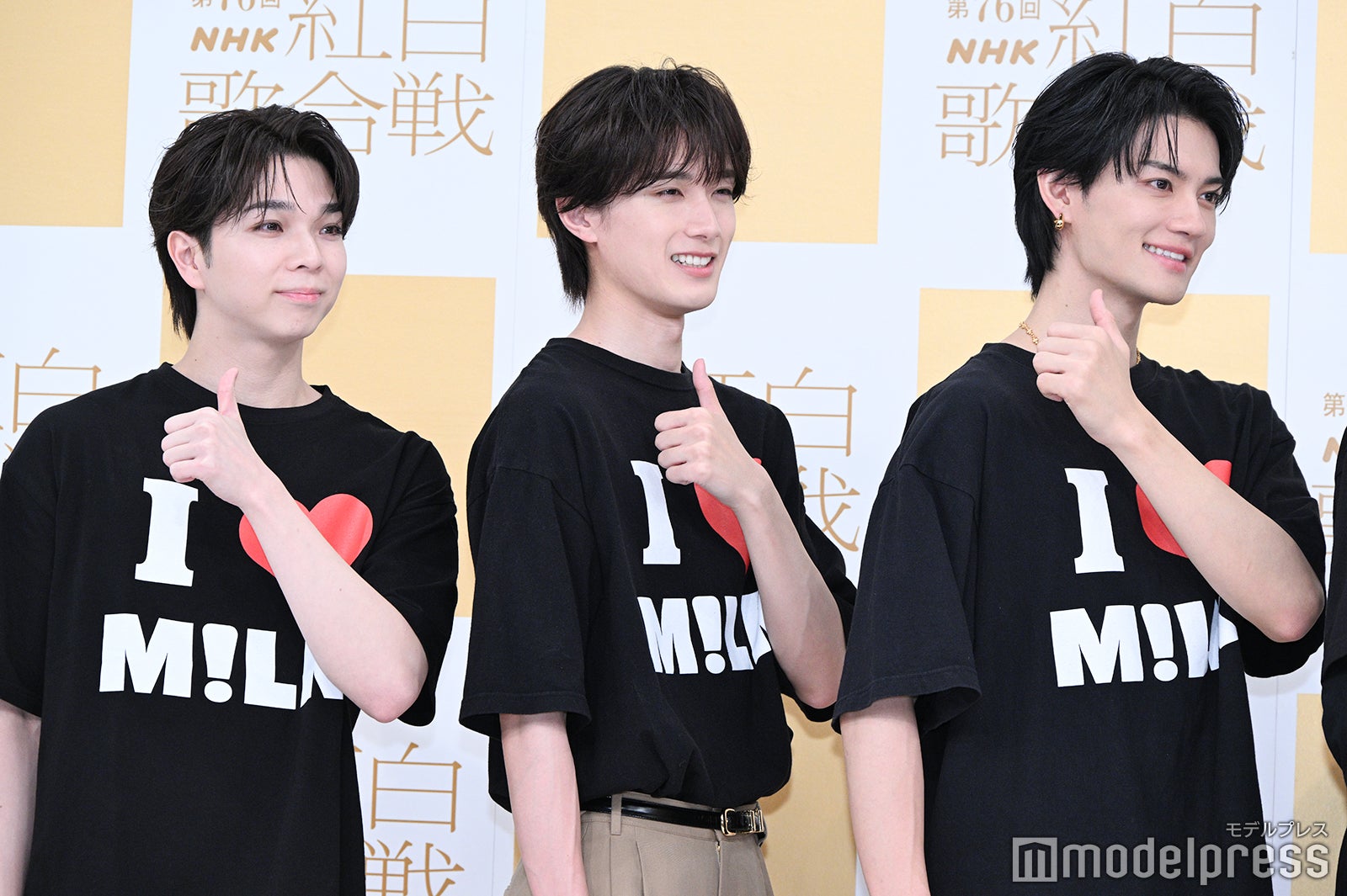 （左から）塩崎太智、山中柔太朗、佐野勇斗／M!LK（C）モデルプレス