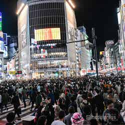 ハロウィンの渋谷の様子／2019年10月26日午後19時頃撮影 （C）モデルプレス