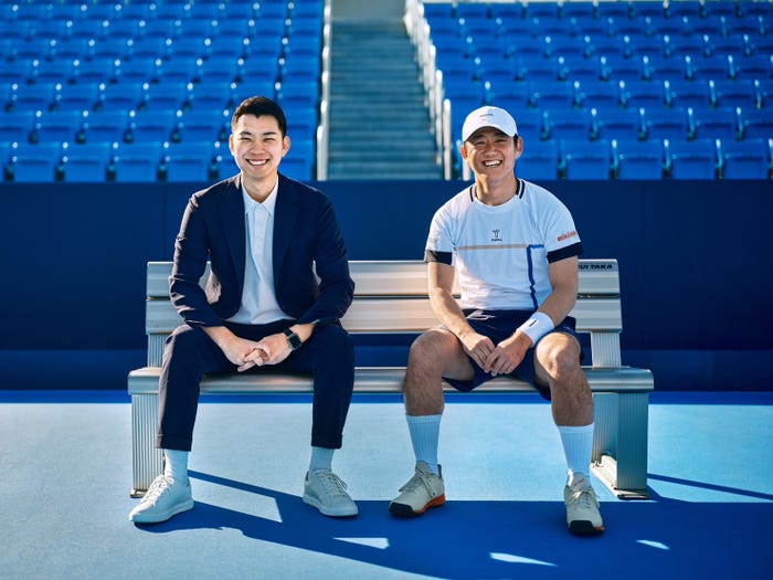 中西裕太郎氏、西岡良仁選手(提供写真)
