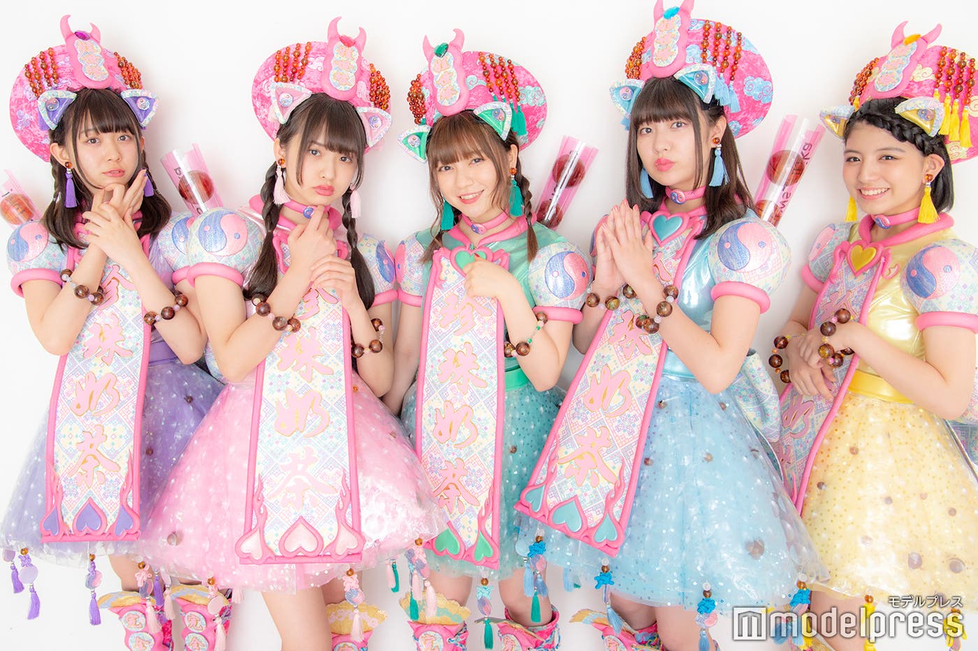 わーすた(左から)松田美里、三品瑠香、廣川奈々聖、小玉梨々華、坂元葉月(C)モデルプレス