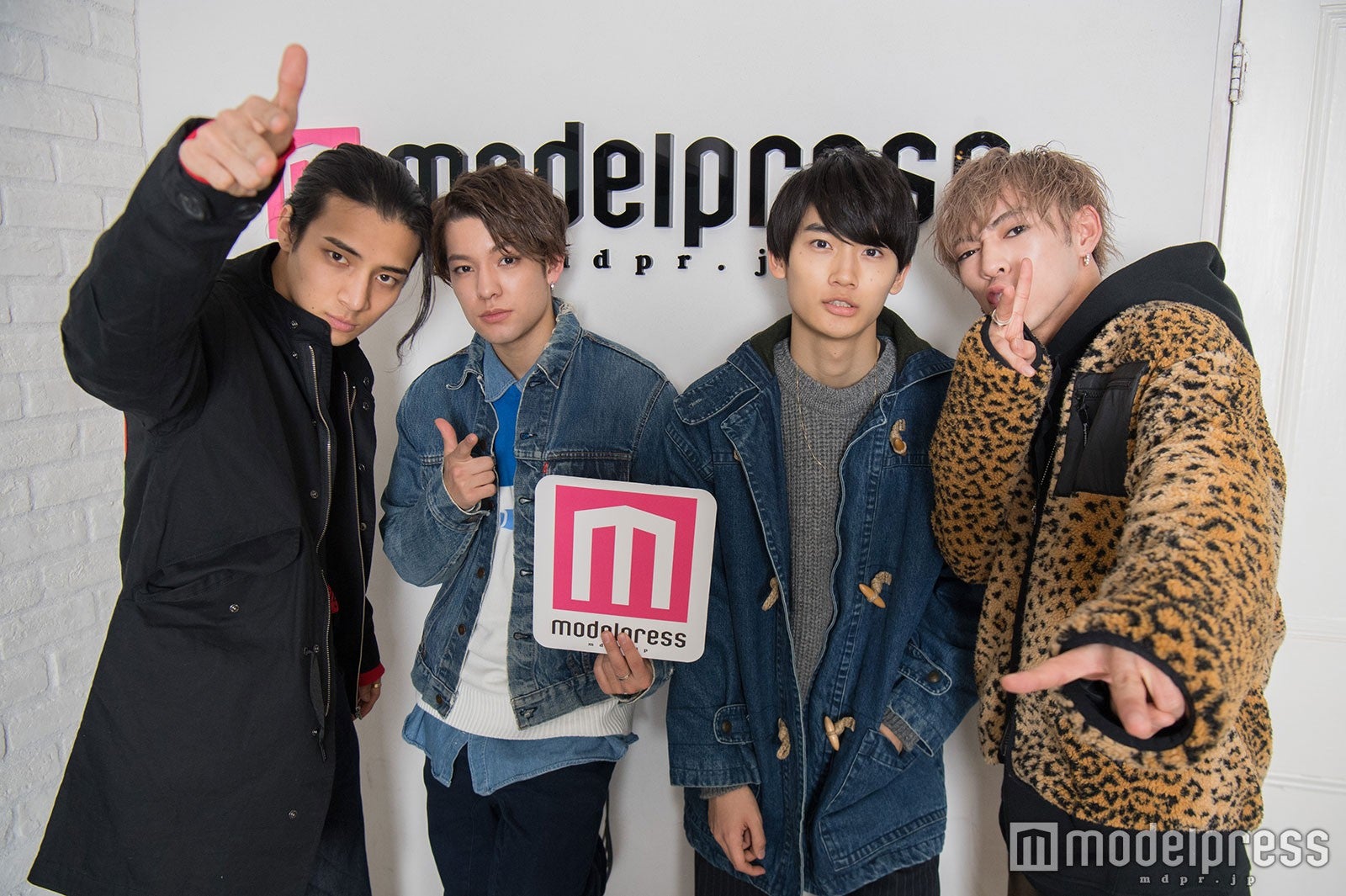 （左から）AM、Kauan、Fu、U（C）モデルプレス