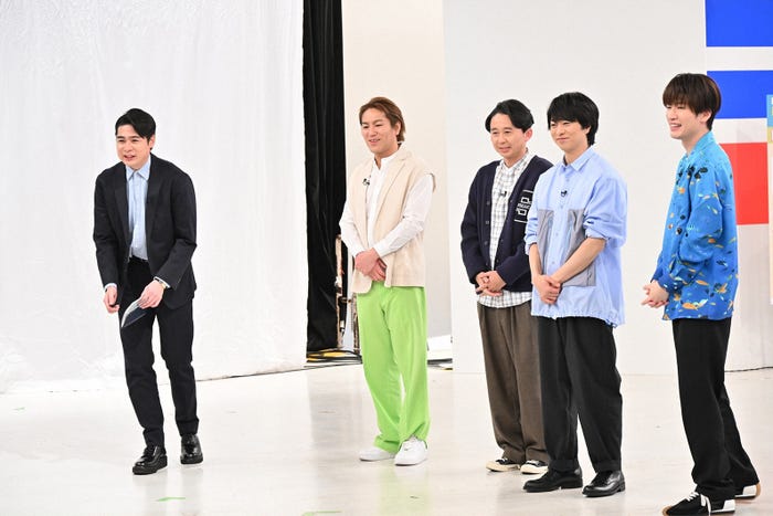 吉村崇、狩野英孝、有吉弘行、櫻井翔、深澤辰哉(C)TBS