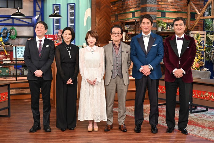 高橋茂雄、高嶋ちさ子、伊藤蘭、水谷豊、長嶋一茂、石原良純(C)テレビ朝日