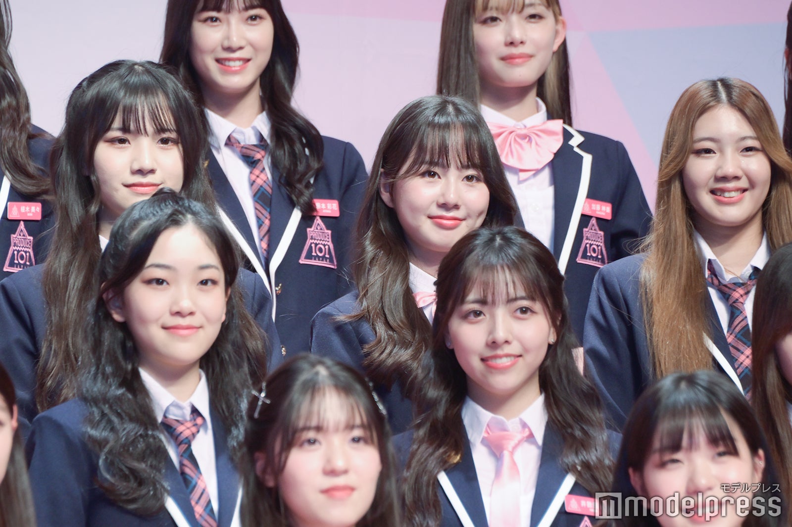 『PRODUCE 101 JAPAN THE GIRLS』概要発表記者会見、練習生お披露目の様子（C）モデルプレス