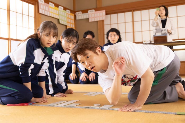 嵐莉菜、當真あみ、矢本悠馬「ちはやふる−めぐり−」第3話(C)日本テレビ