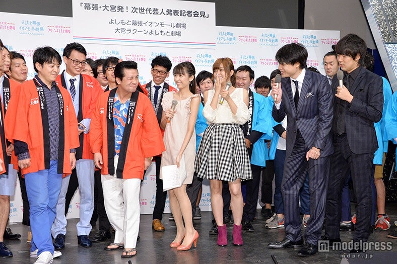 「幕張・大宮発！次世代芸人発表記者会見」の模様