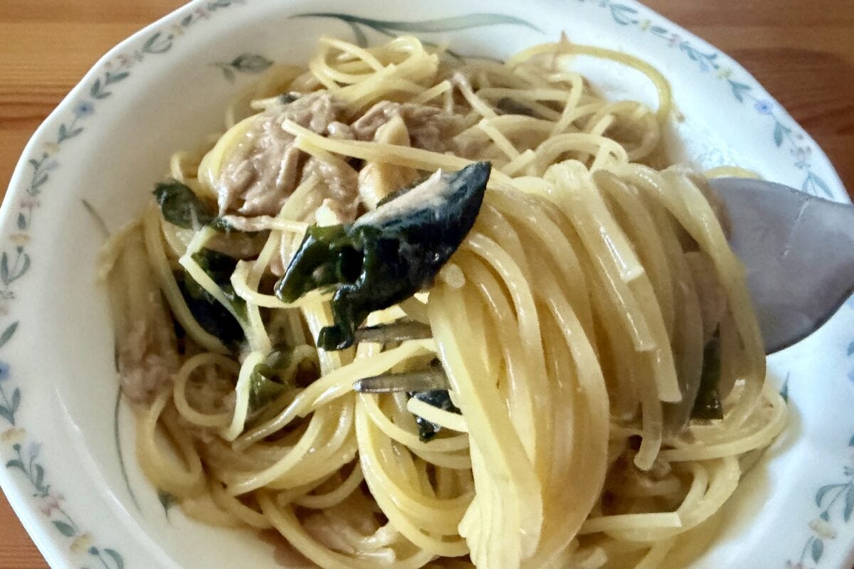 わかめパスタ