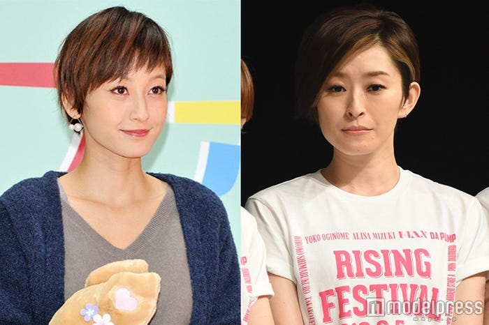 婚約発表で今後“義理の姉妹”になると話題を集めている(左から)西山茉希、島袋寛子(C)モデルプレス