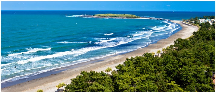 宮崎の青島ビーチ／「宮崎市観光協会」オフィシャルサイトより