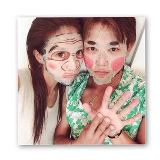 ユニークな顔パックを披露／辻希美オフィシャルブログ（Ameba）より