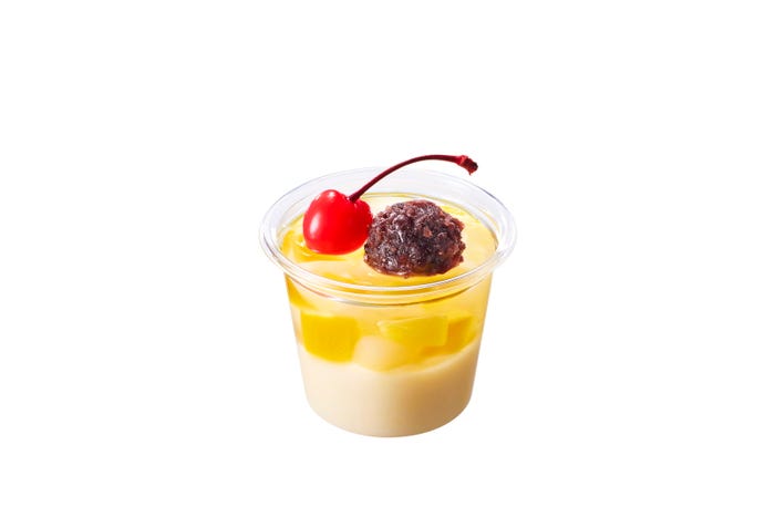 丸亀うどんプリン あんみつ風340円/提供画像