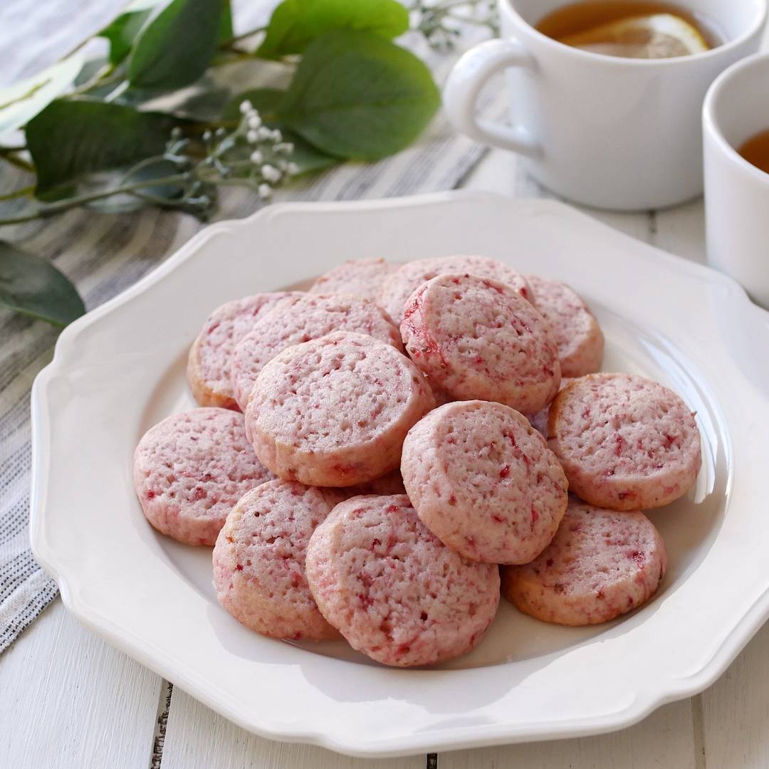 生のいちごで作る！いちごのクッキー