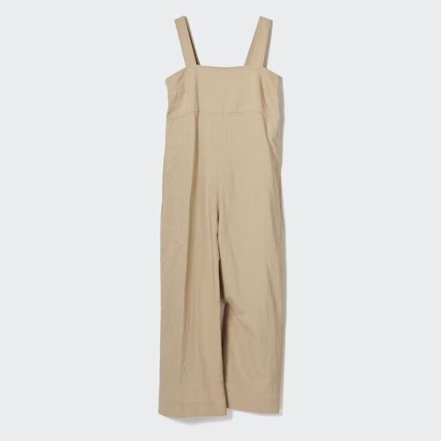 ユニクロ　uniqlo　レディース　おすすめ　オススメ　コスパ　2023　春夏　新作　3月発売　3月　リネンブレンドサロペット　サロペット　サロペットパンツ　パンツ　リネンブレンド