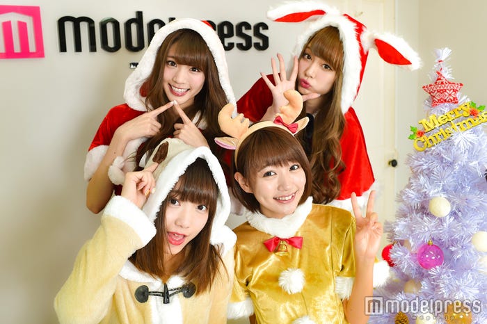 夢みるアドレセンス/左上から時計回りに:志田友美、山田朱莉、荻野可鈴、京佳 (C)モデルプレス