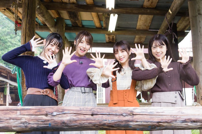 阪口珠美、衛藤美彩、与田祐希、斉藤優里(C)「NOGIBINGO!10」製作委員会