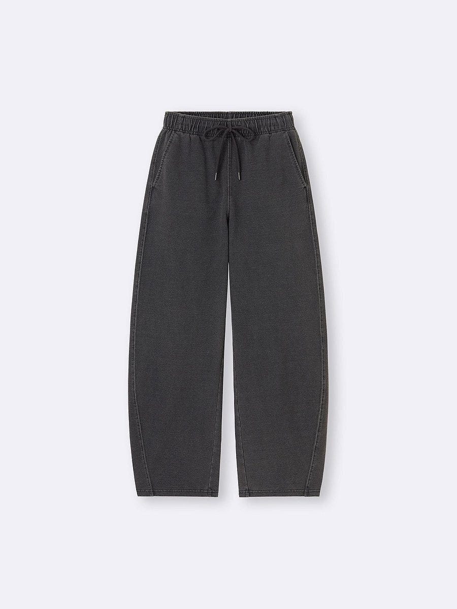 GU デニムスウェットバレルレッグパンツ GUのデニムスウェットバレルレッグパンツ