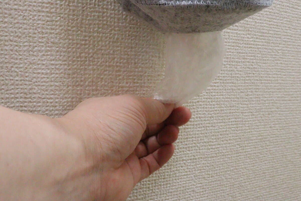 レジ袋ストッカー　袋取り出し