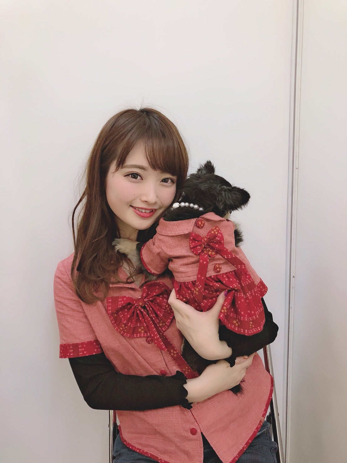 amiと愛犬・ショコラ（提供写真）