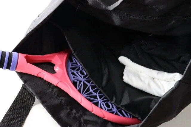 ダイソー クッション入トートバッグ(テニスラケット) ダイソー クッション入トートバッグ(テニスラケット)