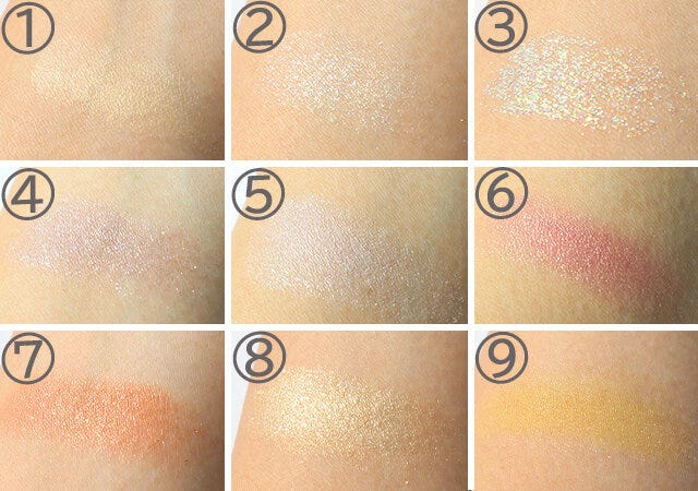 付録　ムック　ピュレグミ　コスメパレット　カラー紹介　スウォッチ　パーソナルカラー