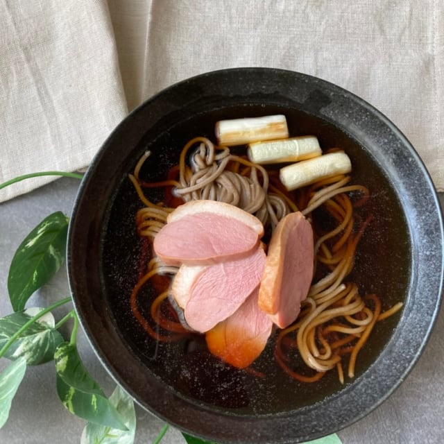 業務スーパーのか合鴨ロースを使った鴨南蛮