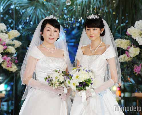 桐谷美玲「次こそは自分の結婚式で!」松坂慶子と純白ウェデイングドレス姿を披露