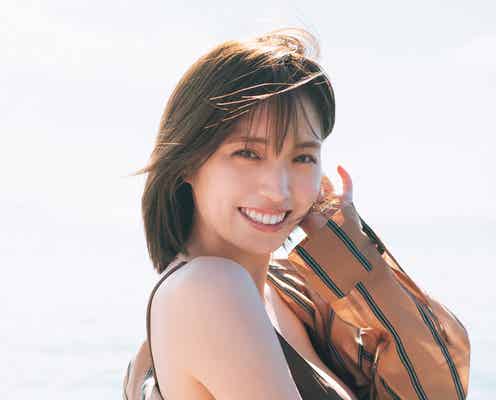 村島未悠、海辺で“神ボディ”ビキニ姿 恋人気分の旅行グラビア披露