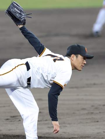 巨人・則本 移籍後初＆381日ぶり勝利の権利持って降板 7回無失点で7奪三振 中14日で前回6失点から見事に修正