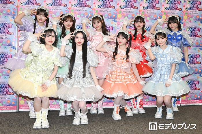 MORE STAR/(後列左から)萩田そら、鈴木花梨、森田あみ、山本るしあ、遠藤まりん(前列左から)笹原なな花、中山こはく、新井心菜、高梨ゆな(C)モデルプレス