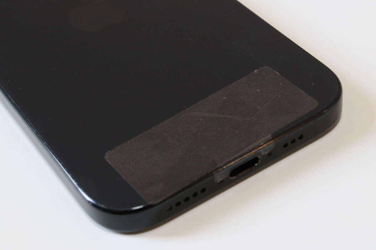 ストラップホールシート2P　ステンレス　ワイド　ゴールド　保護シート装着