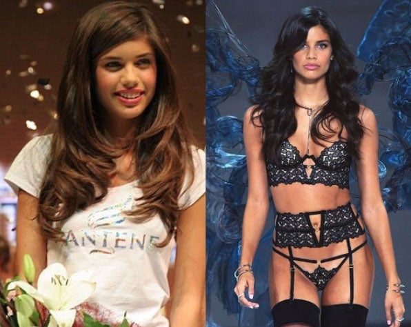 （左）10年前のモデルデビュー時と（右）現在のサラ・サンパイオ／サラ・サンパイオInstagramより