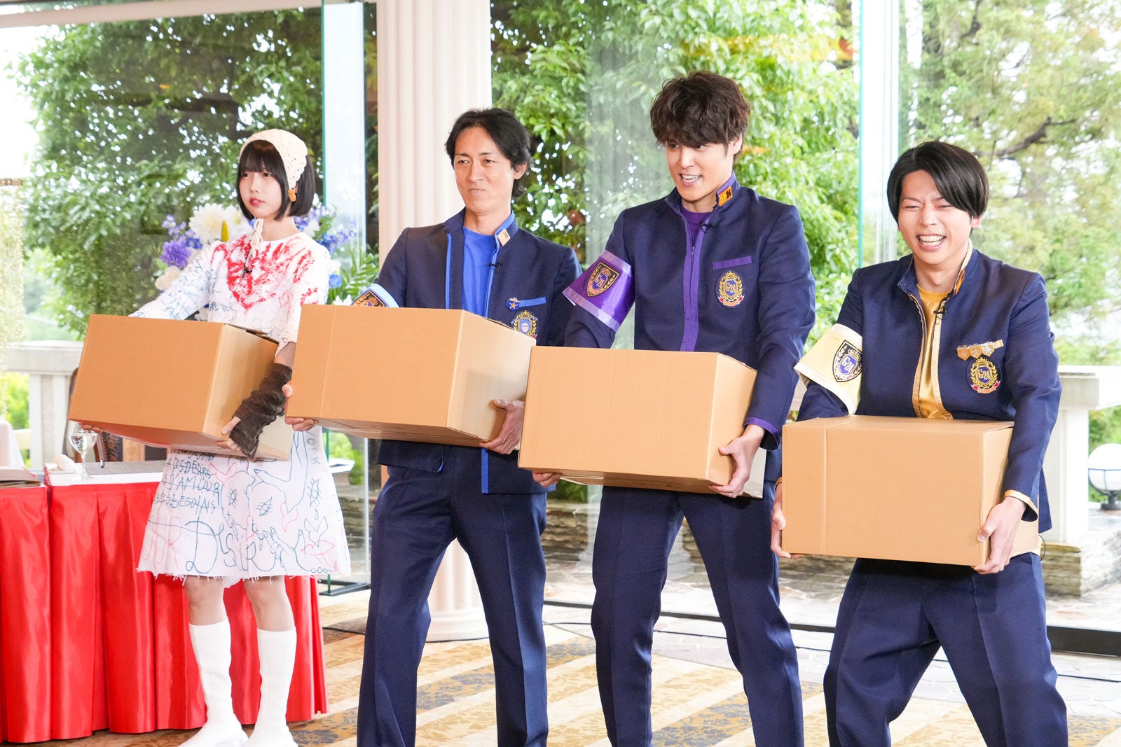 あの、矢部浩之、宮野真守、増田貴久（C）日本テレビ