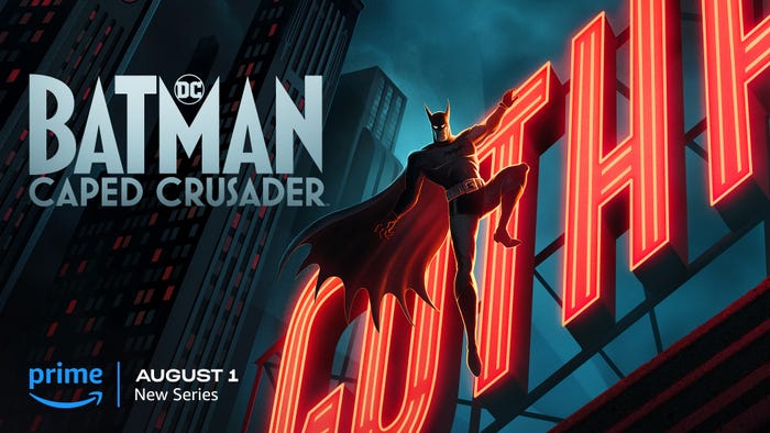 Amazon Original『バットマン:マントの戦士』シーズン1(Batman: Caped Crusader/アメリカ)配信表記:8月1日(木)からPrime Videoで独占配信(C)Amazon Content Services LLC