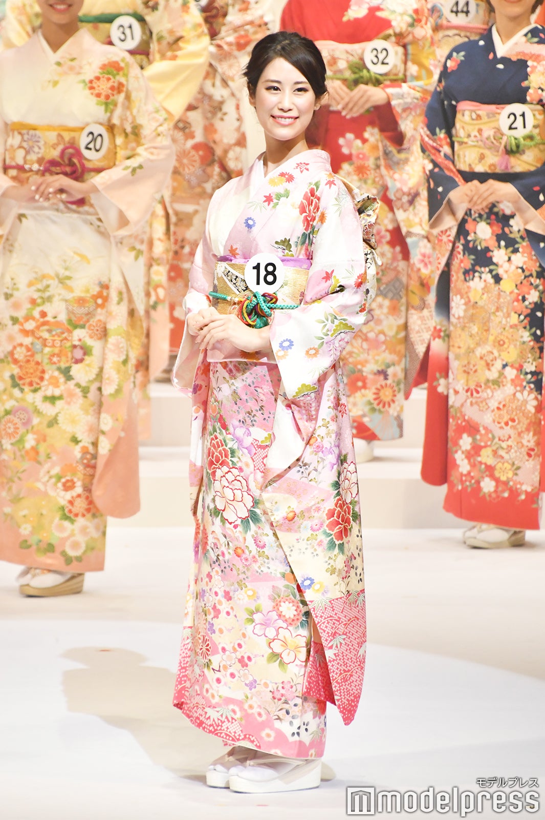着物審査の様子／「2020ミス・インターナショナル日本代表選出大会」（C）モデルプレス