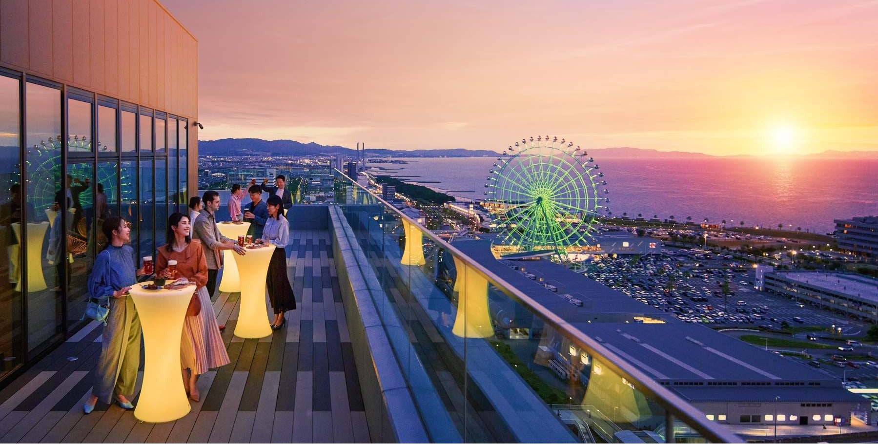 【OMO関西空港】絶景テラスで大阪湾を望みながら乾杯♡「よなよなご近所ビアガーデン」を初開催！
