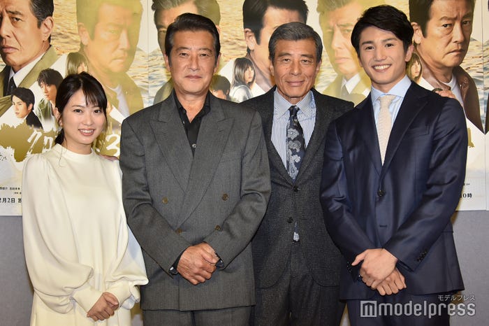 左から:志田未来、神田正輝、舘ひろし、神田壌 (C)モデルプレス