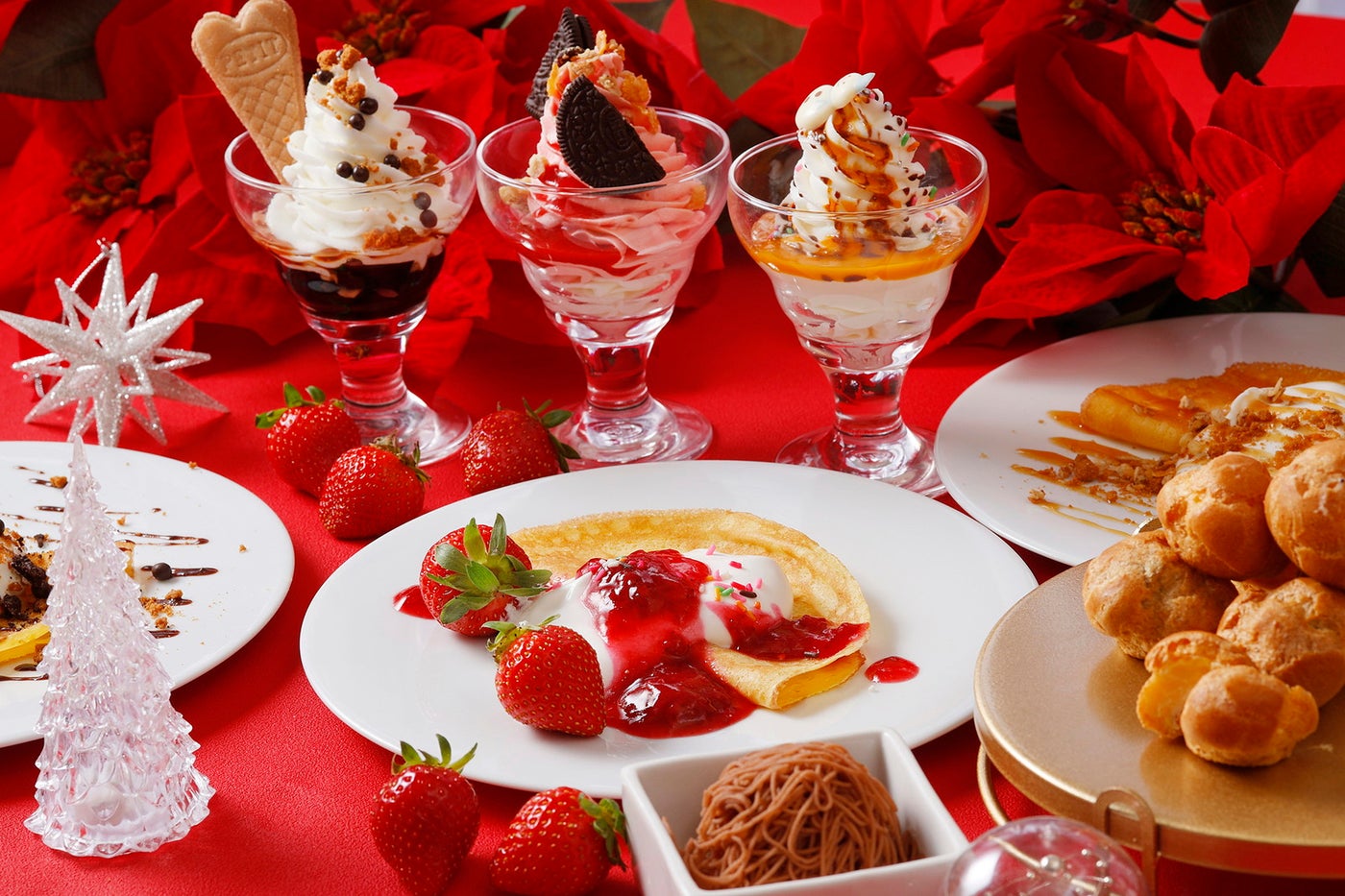 フェスティブストロベリー スイーツブッフェ～スノーマンワンダーランド～／提供画像