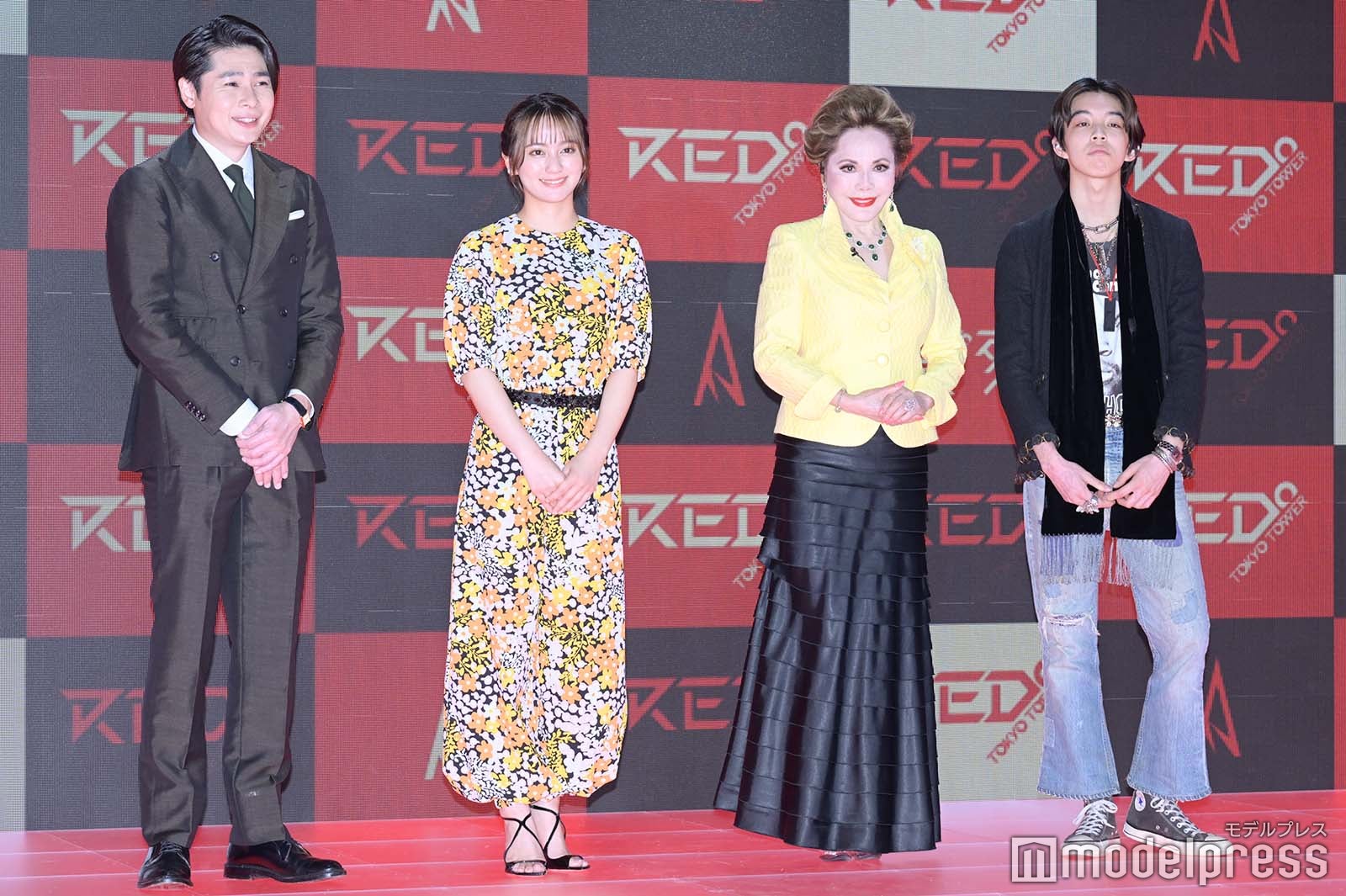 吉村崇、岡田結実、デヴィ夫人、YOSHI （C）モデルプレス