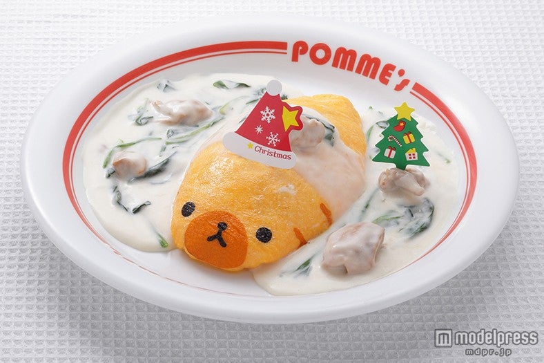 オムライヌが可愛いクリスマスメニューに変身