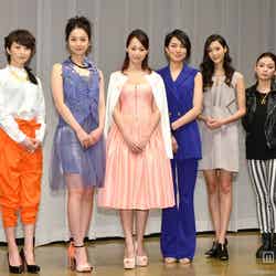（左から）三浦理恵子、佐々木希、沢尻エリカ、板谷由夏、菜々緒、田畑智子