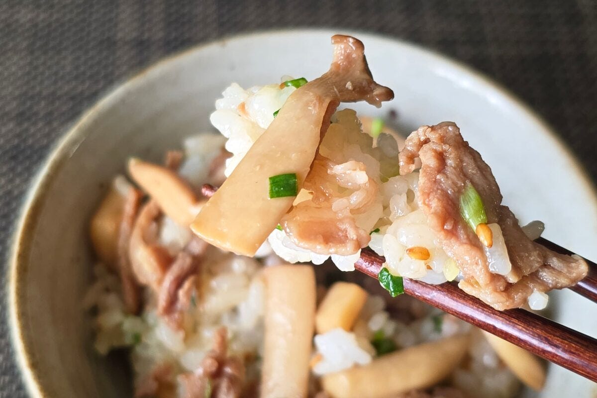 甘辛豚の混ぜご飯