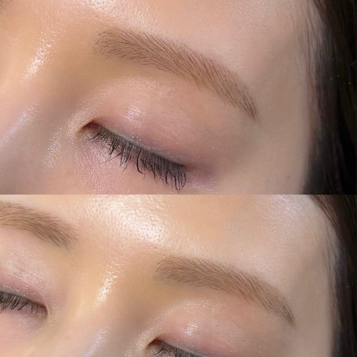 パウダーで仕上げたふんわりやわらかい眉
