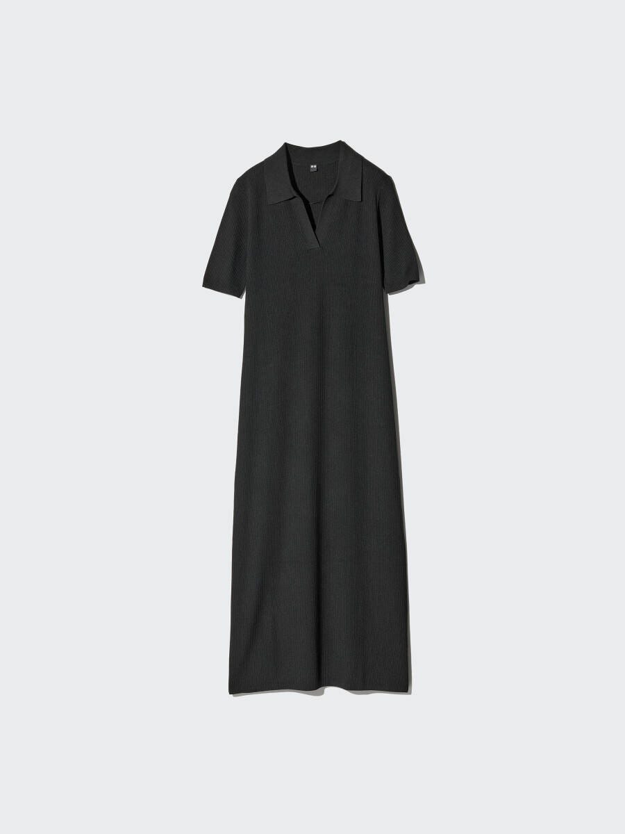 ユニクロのウォッシャブルスキッパーポロワンピース