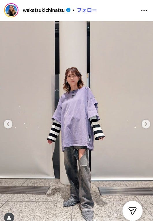 若槻千夏Instagramより