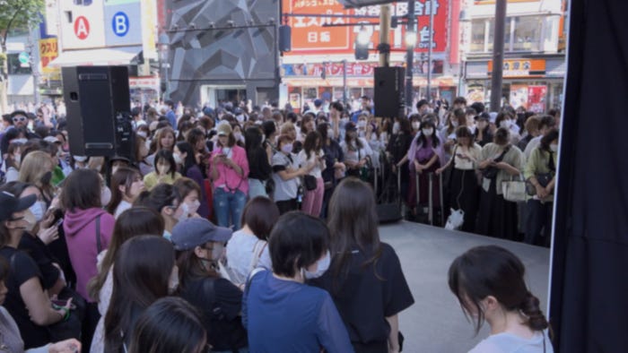 MAZZELゲリライベント会場の様子(提供写真)