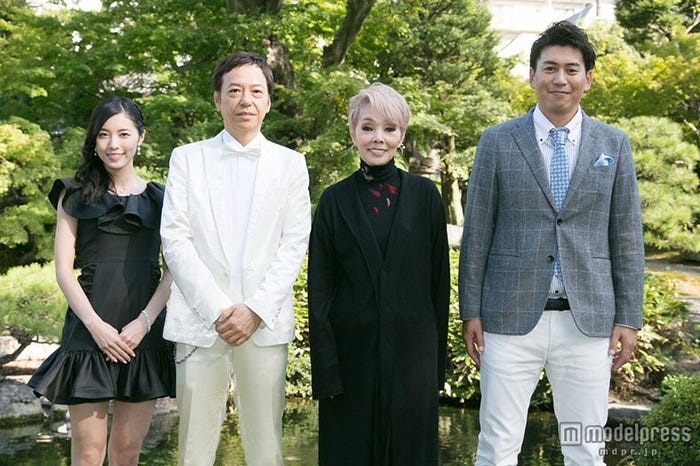 (左から)松井珠理奈、板尾創路、研ナオコ、竹永典弘監督